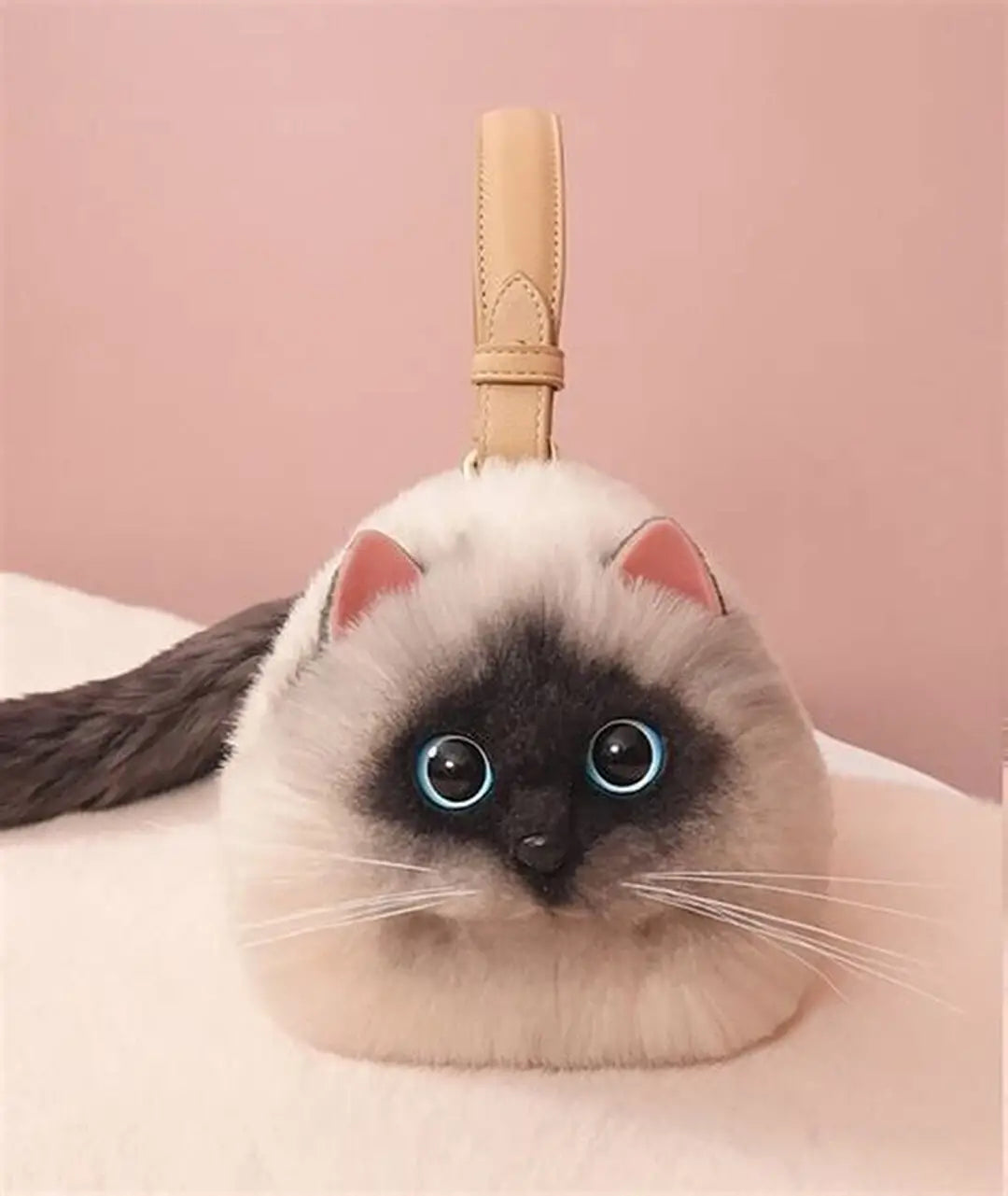 Women Exquisite Shoulder Underarm Bags Siamese Cat Bag Plush Cute Plush Crossbody Bag Female Winter Autumn Handbags Hot