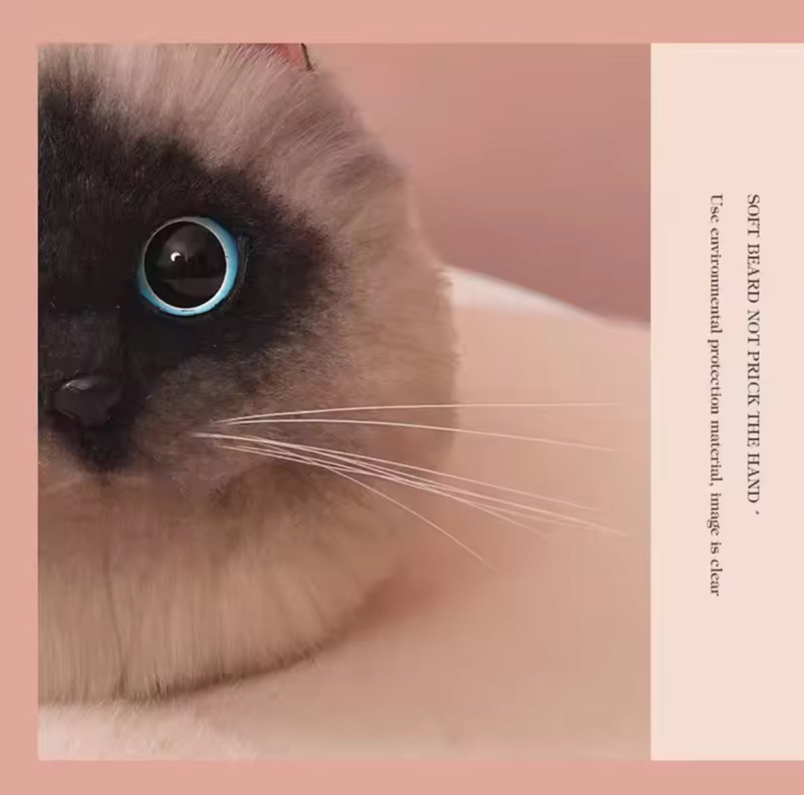 Women’s Unique Shoulder/Underarm Bags Siamese Cat Plush Crossbody Handbag